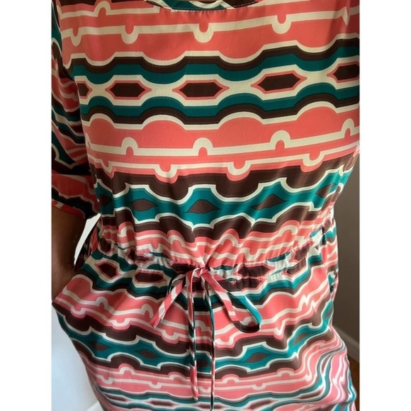 Peach Love Geometric patterned dress Size Medium - Picture 8 of 16